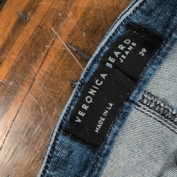 Veronica Beard Crosbie Wide Leg Crop Jean - Picture 6 of 10